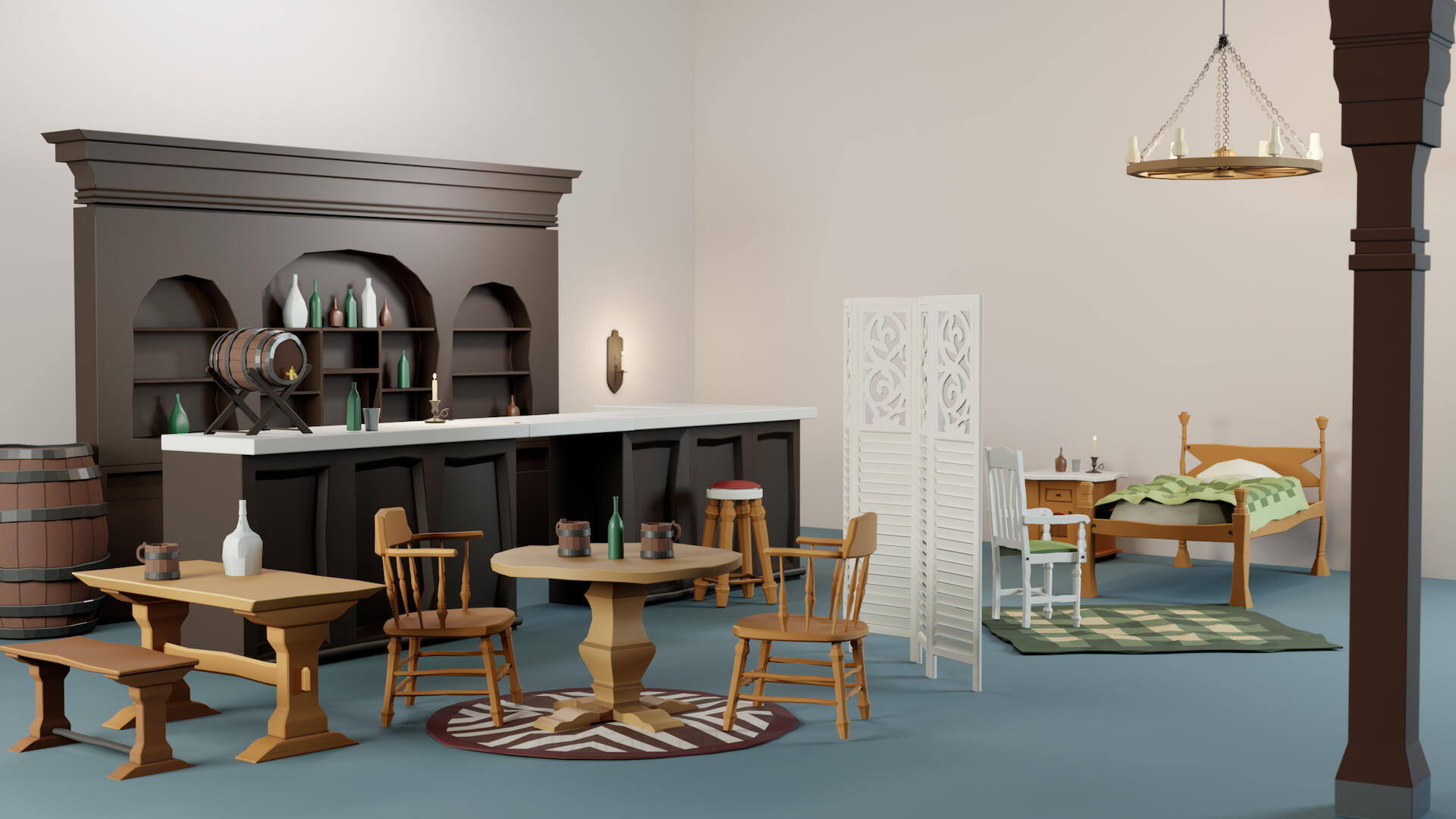 Stylized Fantasy Tavern + Inn Interiors Pack
