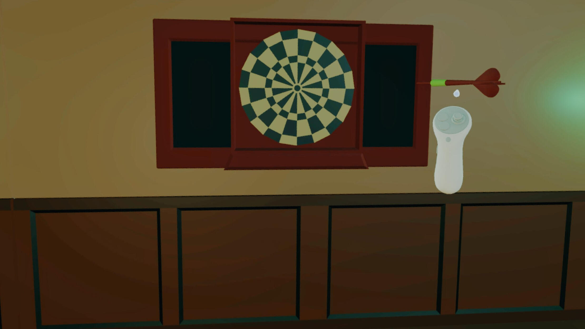 Last Call VR tavern dartboard
